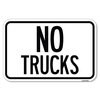 Signmission Truck Sign No Trucks Heavy-Gauge Aluminum Sign, 12" x 18", A-1218-22786 A-1218-22786